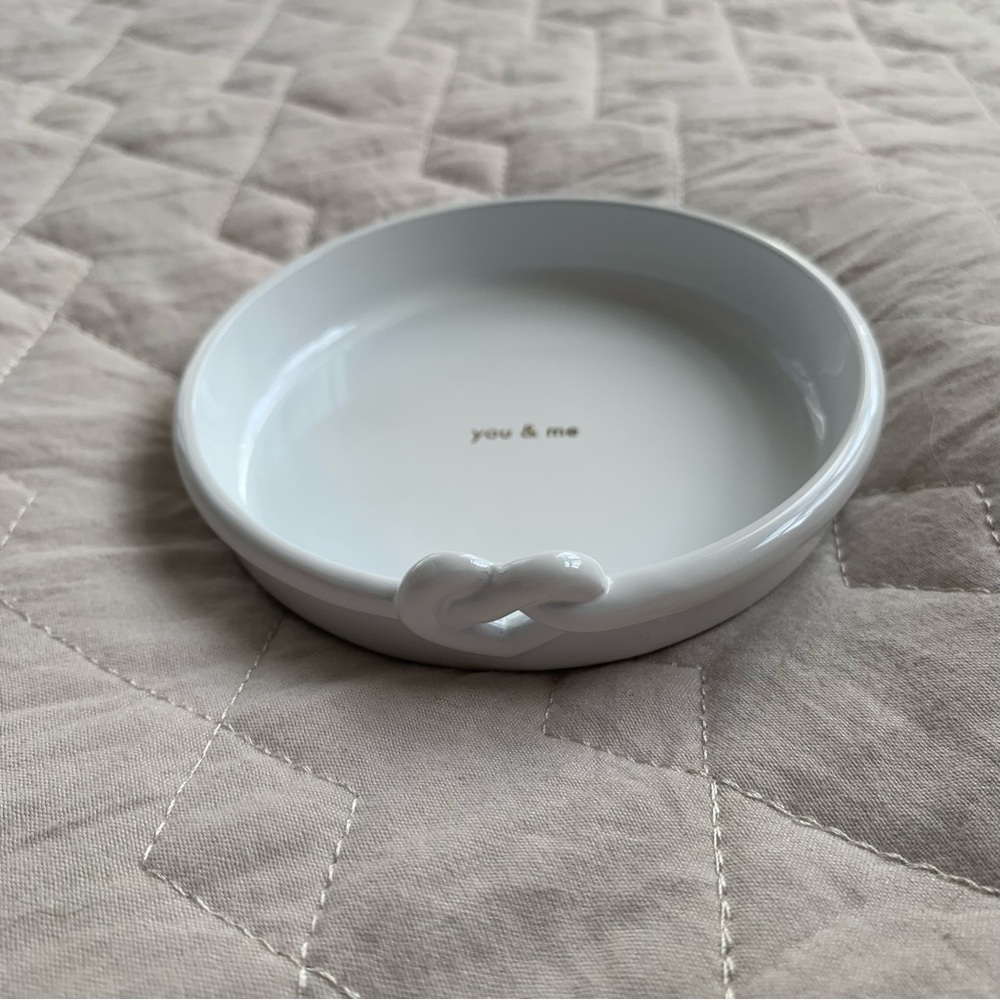 Kate Spade With Love "you & me" 4 Inch Ring Dish with Infinity Heart by Lenox
